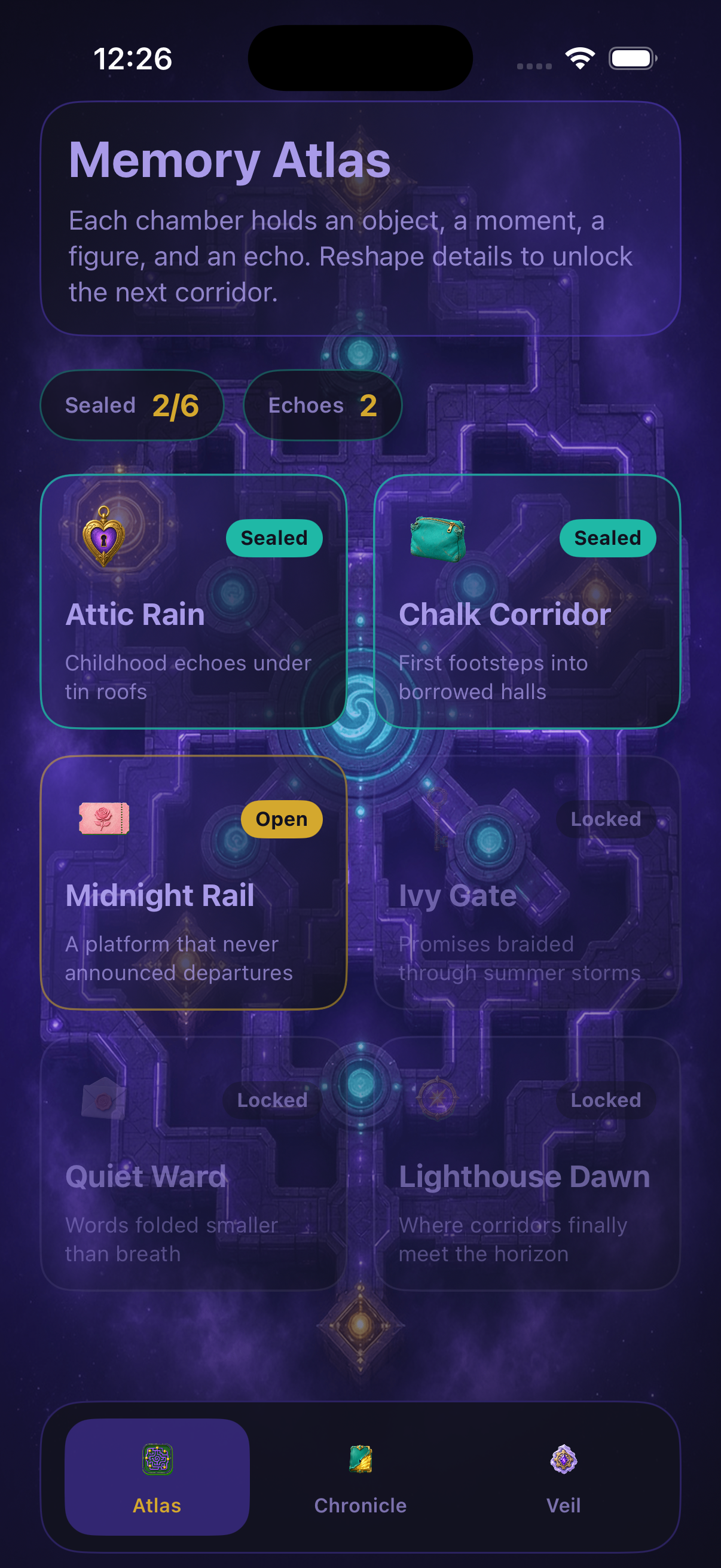 Mind Maze atlas grid